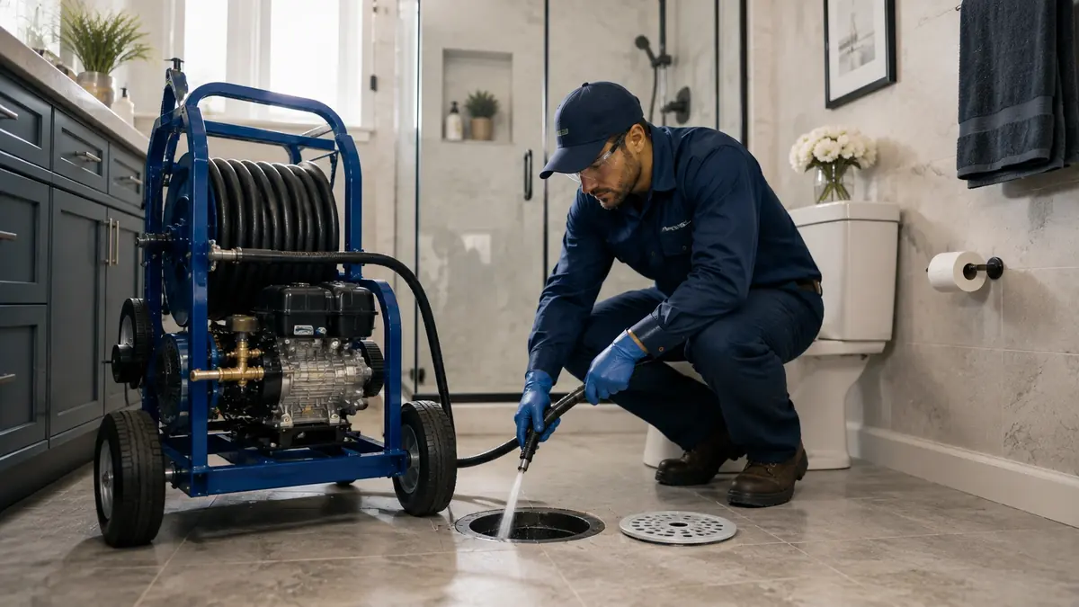 Bathroom Drain Hydro Jetting in Laguna Hills