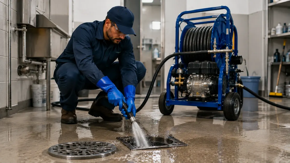 Floor Drain Hydro Jet Cleaning in Laguna Hills