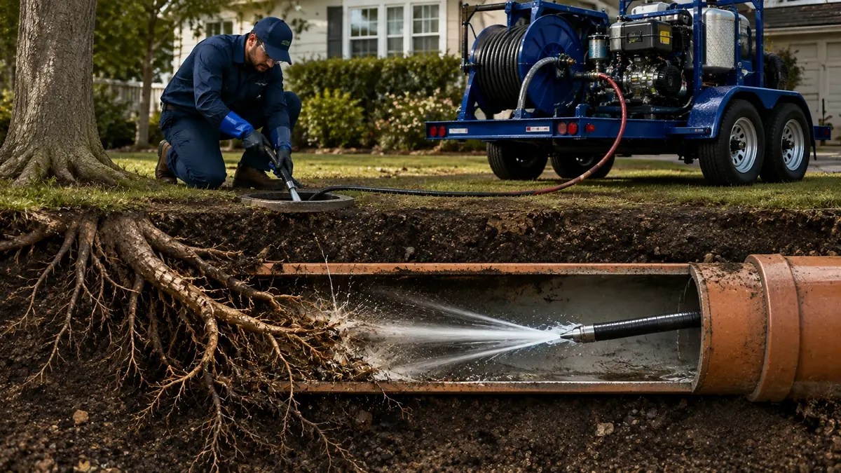 Tree Root Removal with Hydro Jetting in Laguna Hills